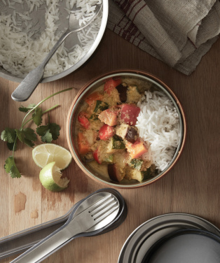 Logotrade firminės dovanos nuotrauka: Black+Blum stiklinis pietų dubuo 750ml